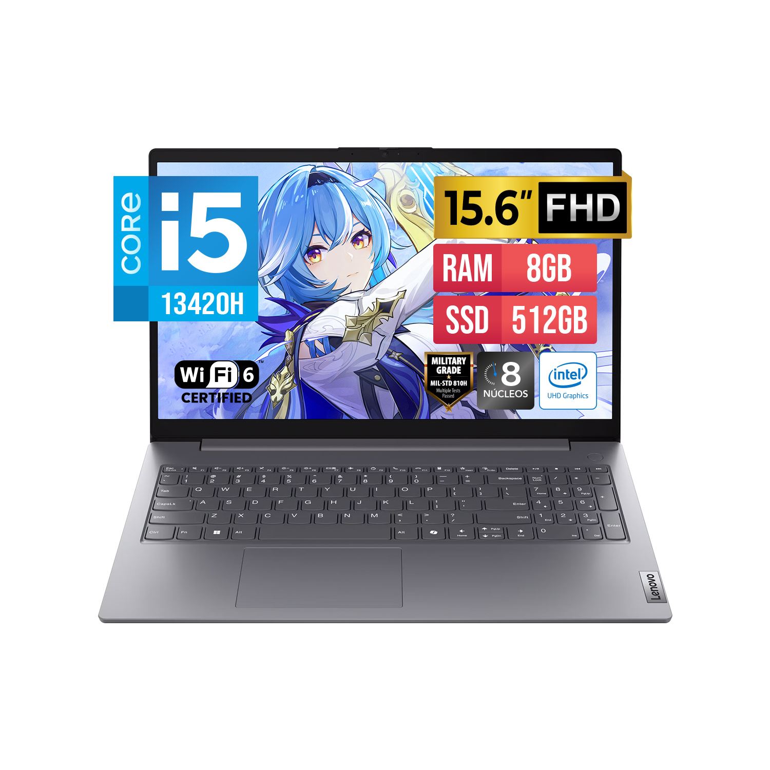LAPTOP LENOVO V15 G5 IRL 15.6" FHD Core i5-13420H 8GB DDR5 512GB SSD FREEDOS